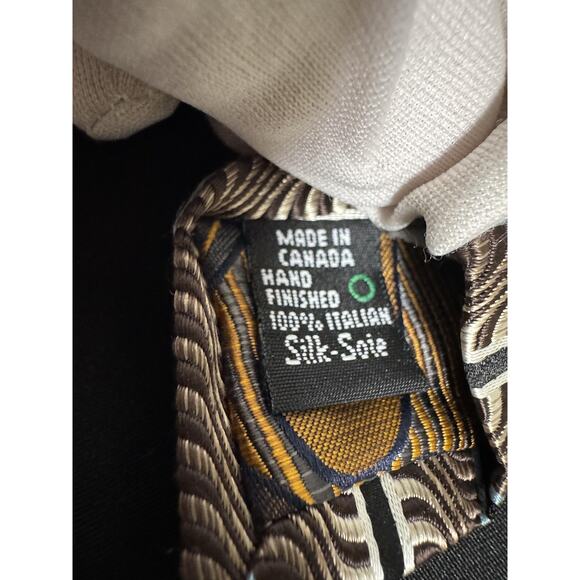 Gianfranco Valentino Tie Mens Silk Striped Classic Italian Neckwear Dress Formal - Picture 5 of 5